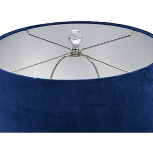 Ice Shadows Handcrafted Table Lamp With Velvet Shade