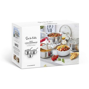 TriPly 3 Piece Saucepan Set