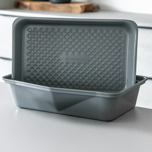 Set of 2 Large Roaster Trays with Robust Non-Stick Coating