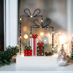 Wired LED Present Festive Display