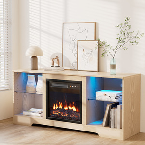Electric Fireplace TV Unit with Adjustable Flame