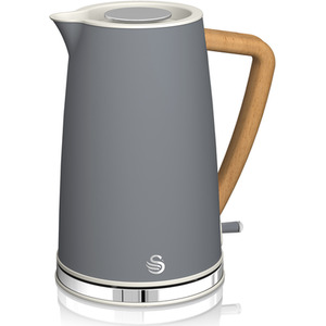 Nordic 1.7L Kettle and 2 Slice Toaster Grey