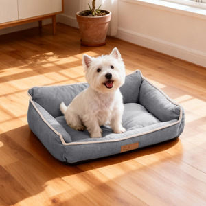 Grey Cosy Pet Sleeping Bed