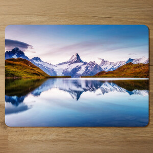Panoramic view of the Mt. Schreckhorn and Wetterhorn Designer Placemat Set