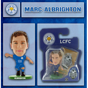 SoccerStarz Leicester Marc Albrighton - Home Kit  Classic  5cm Figure