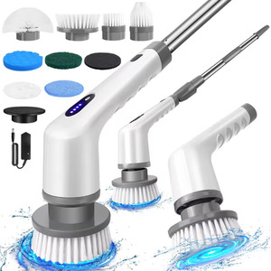 Electric Rotary Cleaning Brush With 9 Brush Heads