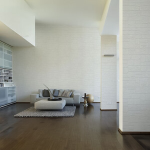 Blown Vinyl Textured Brick Effect Paintable Wallpaper