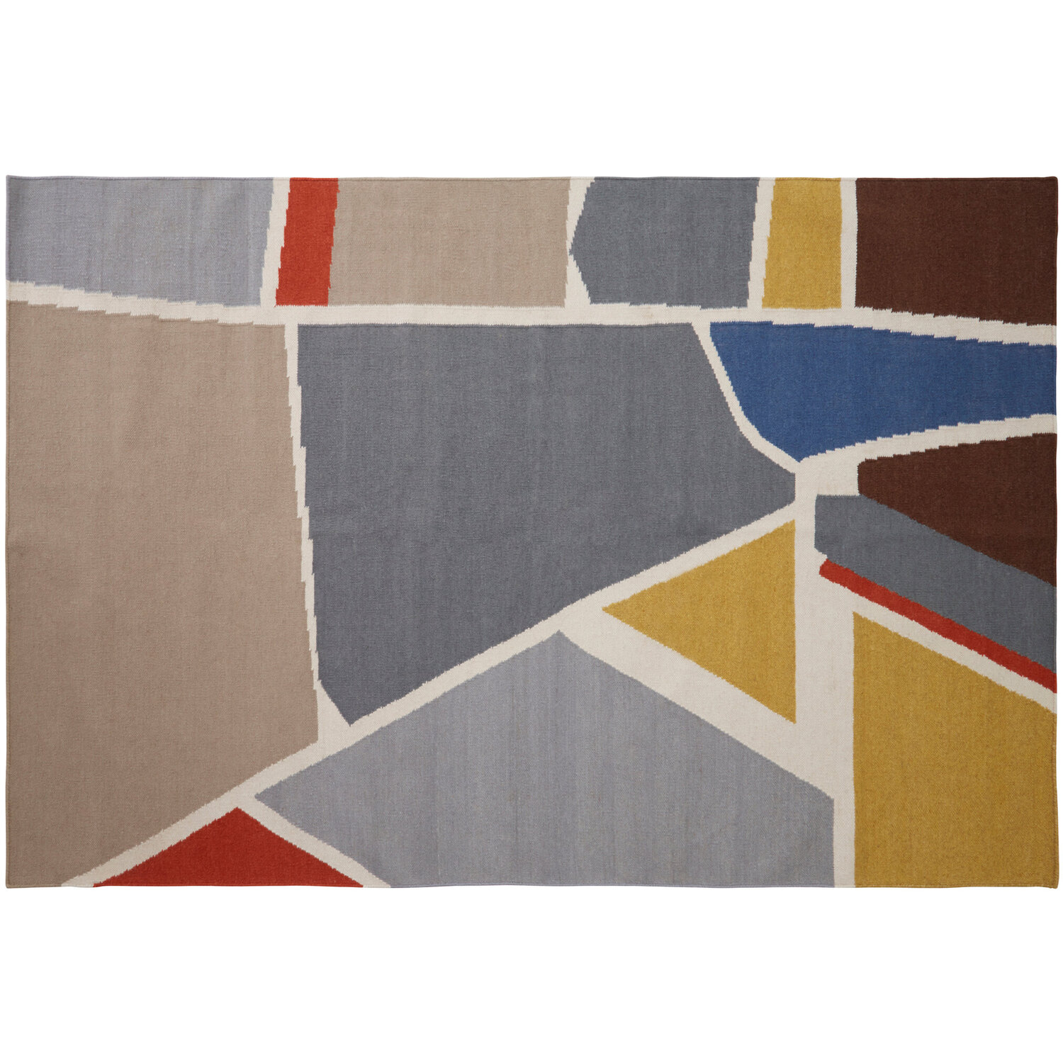 Bosie Villon Abstract Art Rug - Multicolour