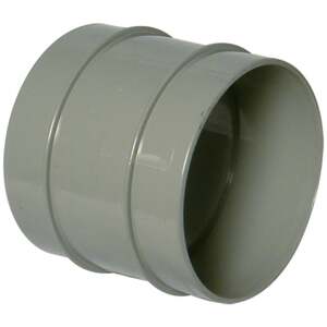 FloPlast Solvent Weld Soil Double Socket Grey - SS106 - Reliable Plumbing Solution