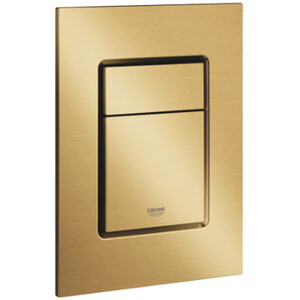 Grohe Skate Cosmo Small Flush Plate - Brushed Cool Sunrise - 37535GN0 - Perfect for Contemporary Toi