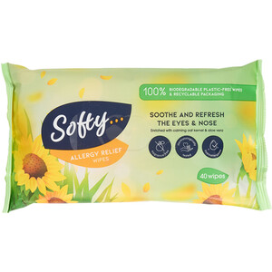 Pack of 40 Softy Allergy Relief Wipes