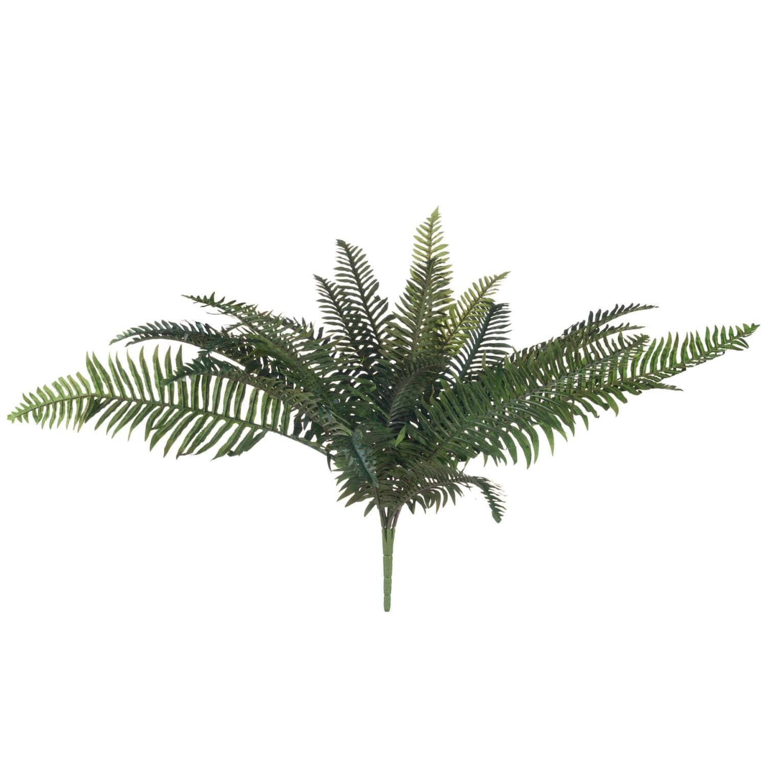 Set of 3 Artificial Fern Bunches - Green