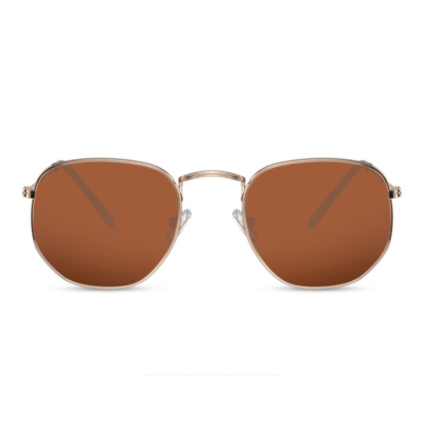 Sunglass Station Minimalist Round Unisex Sunglasses - Gold
