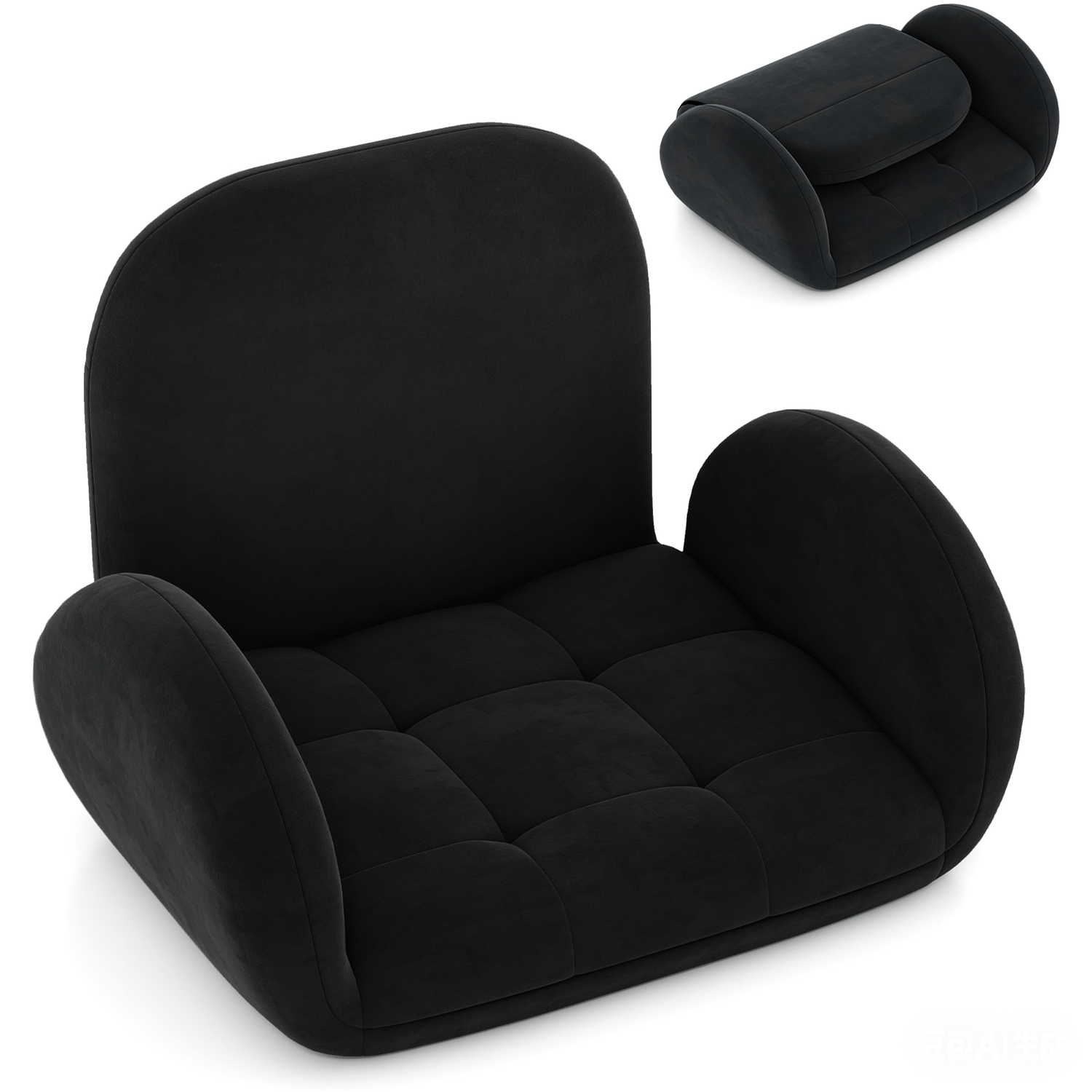 Costway Gaming Recliner Lounge Chair - Black