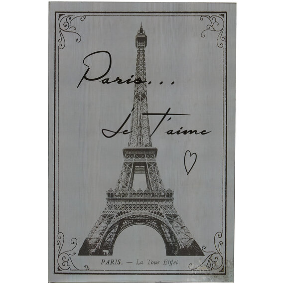 Madera Paris Wall Plaque