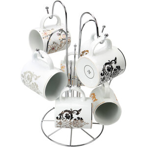 Helix Chrome 8 Cup Mug Tree