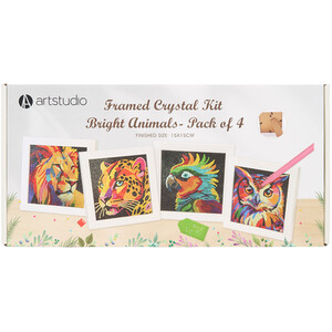 Pack of 4 Bright Animals Crystal Kits