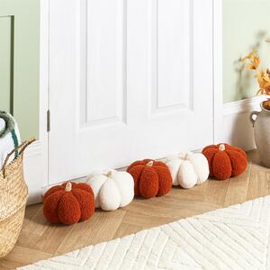 OHS Boucle Pumpkin Shaped Draught Excluder