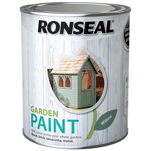 Ronseal Garden Paint Willow 750ml - Exterior Wood, Garden Paint - MPN 37396