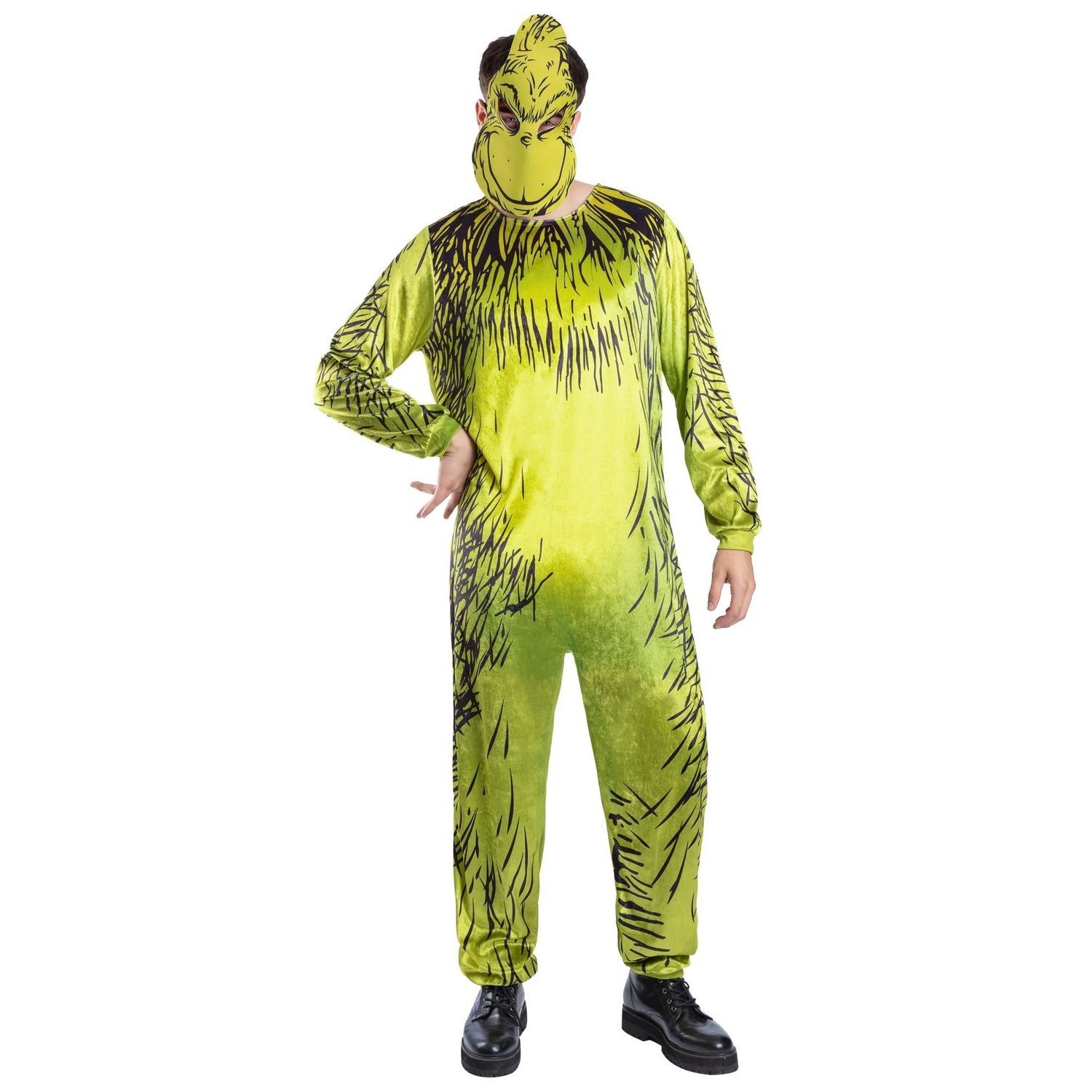 The Grinch Unisex Adult Costume Set - Yellow / M