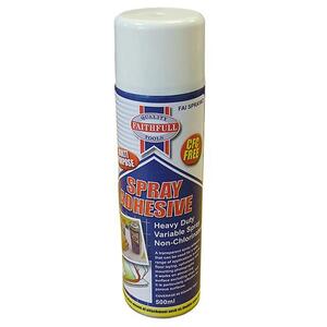 Faithfull Spray Adhesive Non-Chlorinated 500Ml