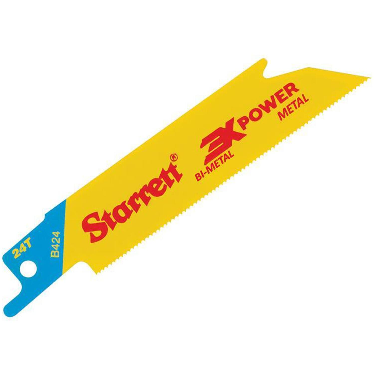 Starrett B424-5 Bi-Metal Reciprocating Blade, Metal Straight 100mm 24 TPI (Pack - Image 7