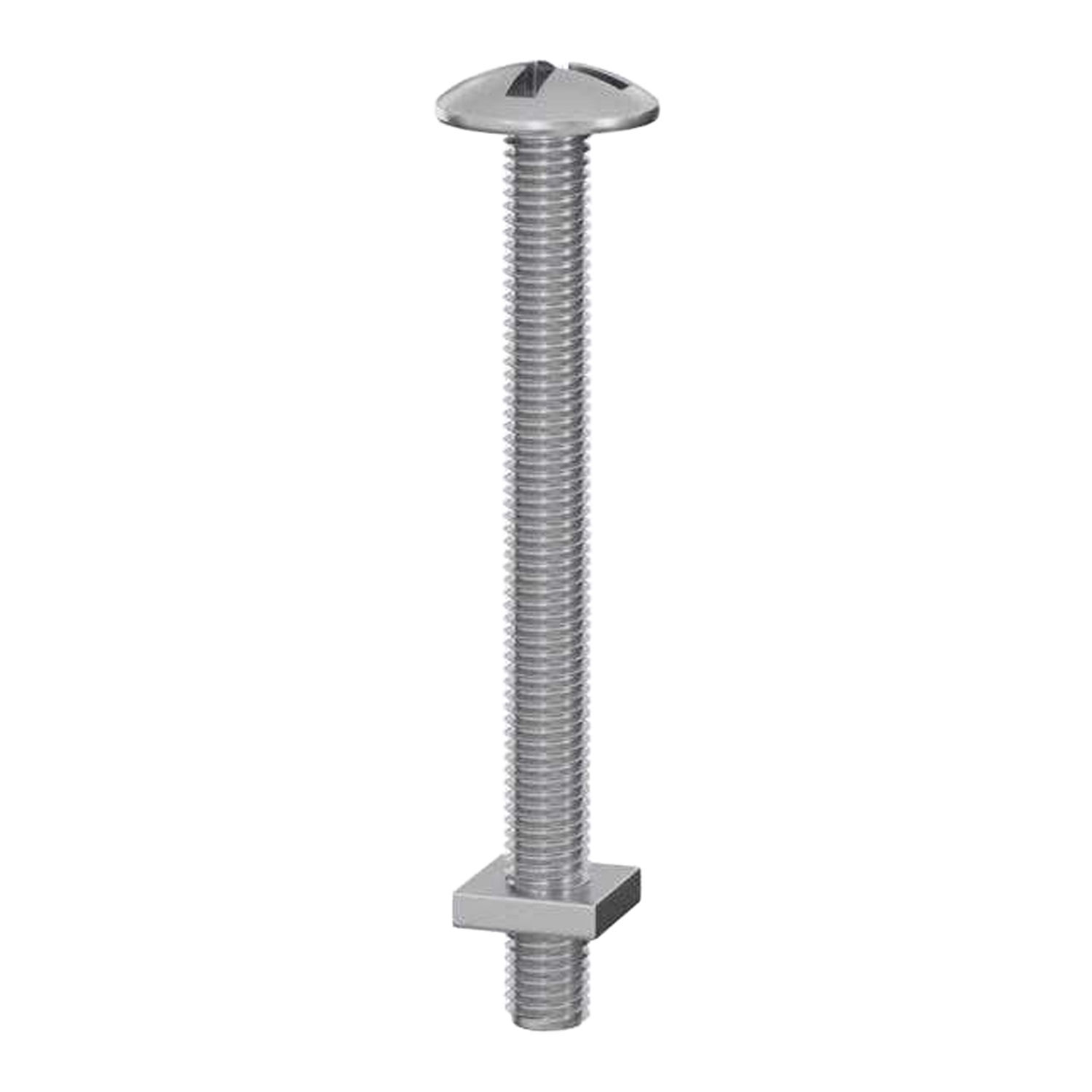 Securpak Zinc Plated Roofing Bolts (Pack Of 8) - Silver