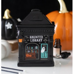 Haunted Library Halloween Oil Burner and Wax Warmer