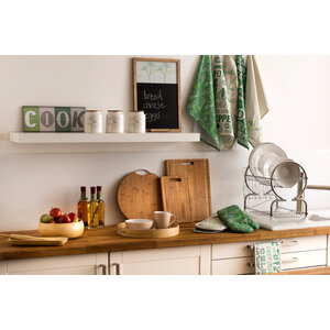 Laurie 2 Tier Dish Drainer with White Plastic Tray