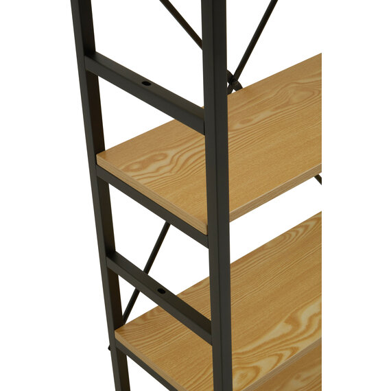 Laxton 5 Tier Light Oak Effect Shelf Unit