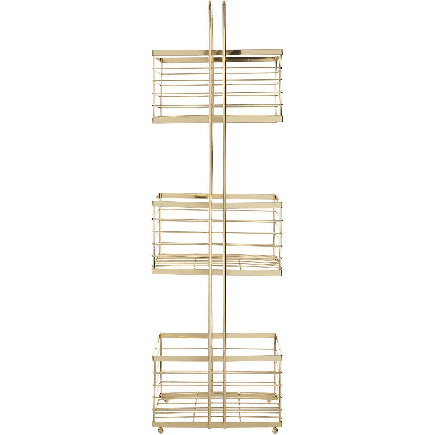 Image of Dara Three Tier Rectangular Gold Storage&hellip;