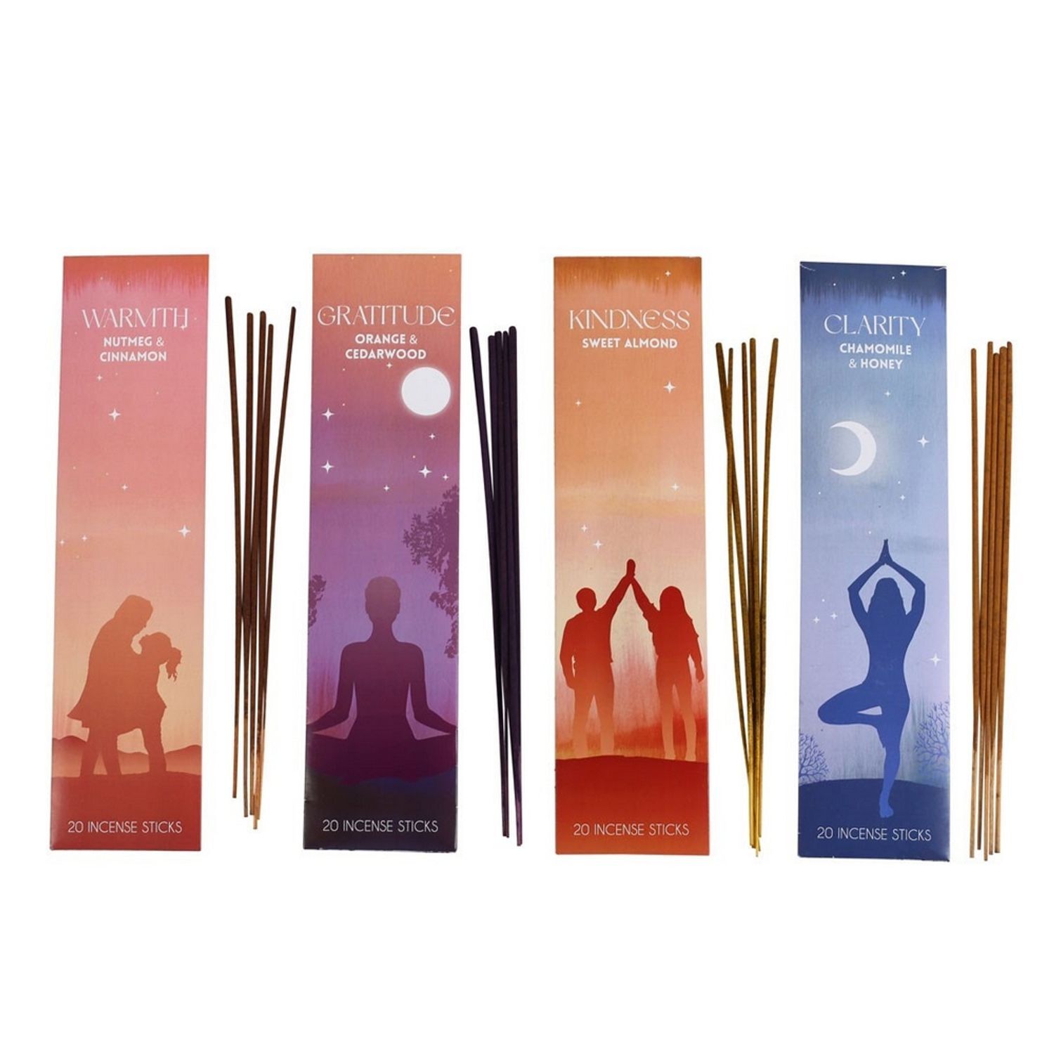 Something Different Mindfulness Collection Incense Sticks Set (Pack of 80) - Multicoloured
