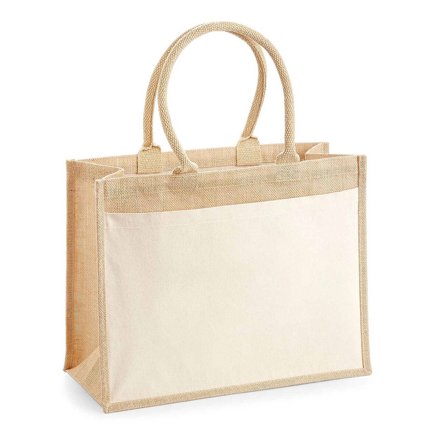 Westford Mill Pocket Jute Shopper - Natural