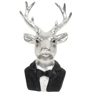 Dapper Silver Deer Decoration