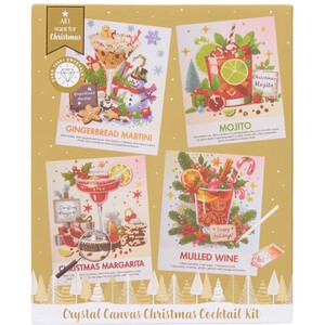 Christmas Cocktail Crystal Canvas Kit