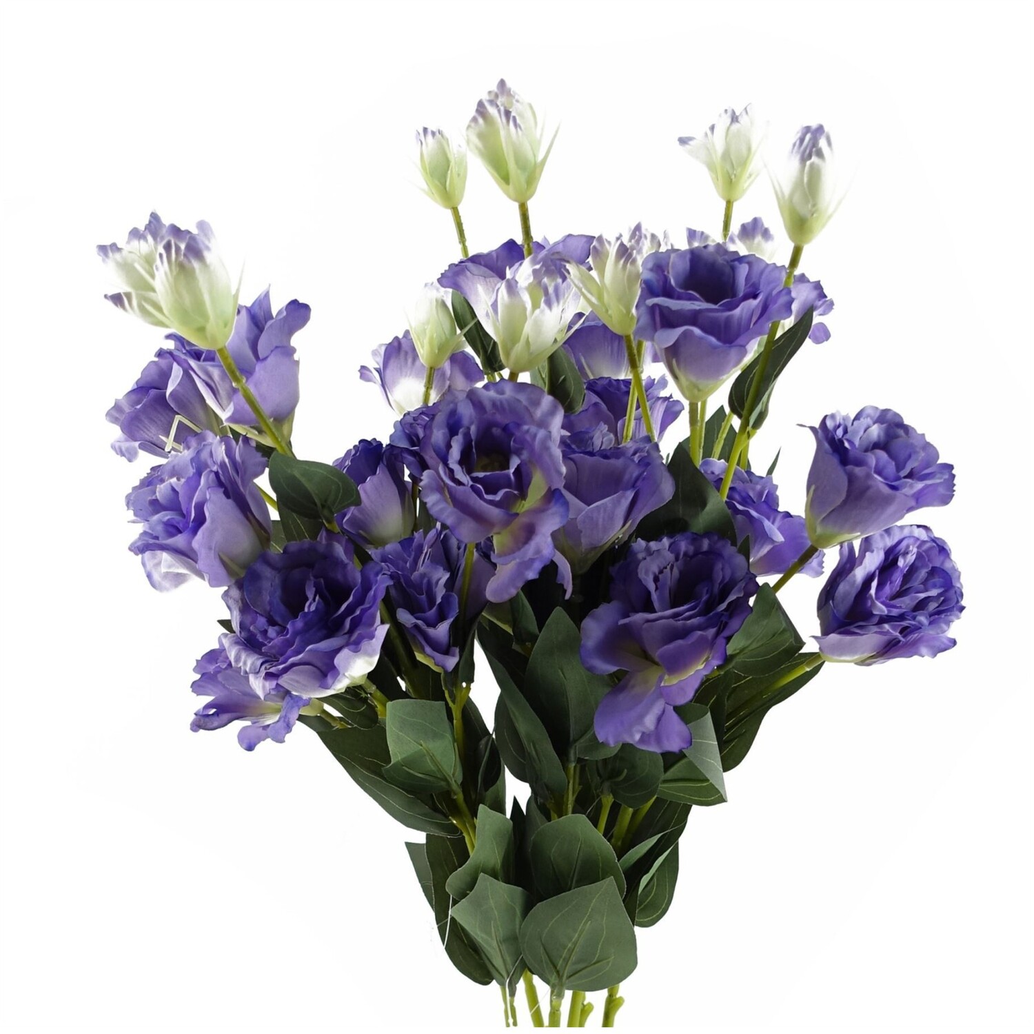 Pack of 6 Purple Artificial Wild Rose Stems - Purple