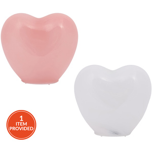 LED Glass Marble Heart Light