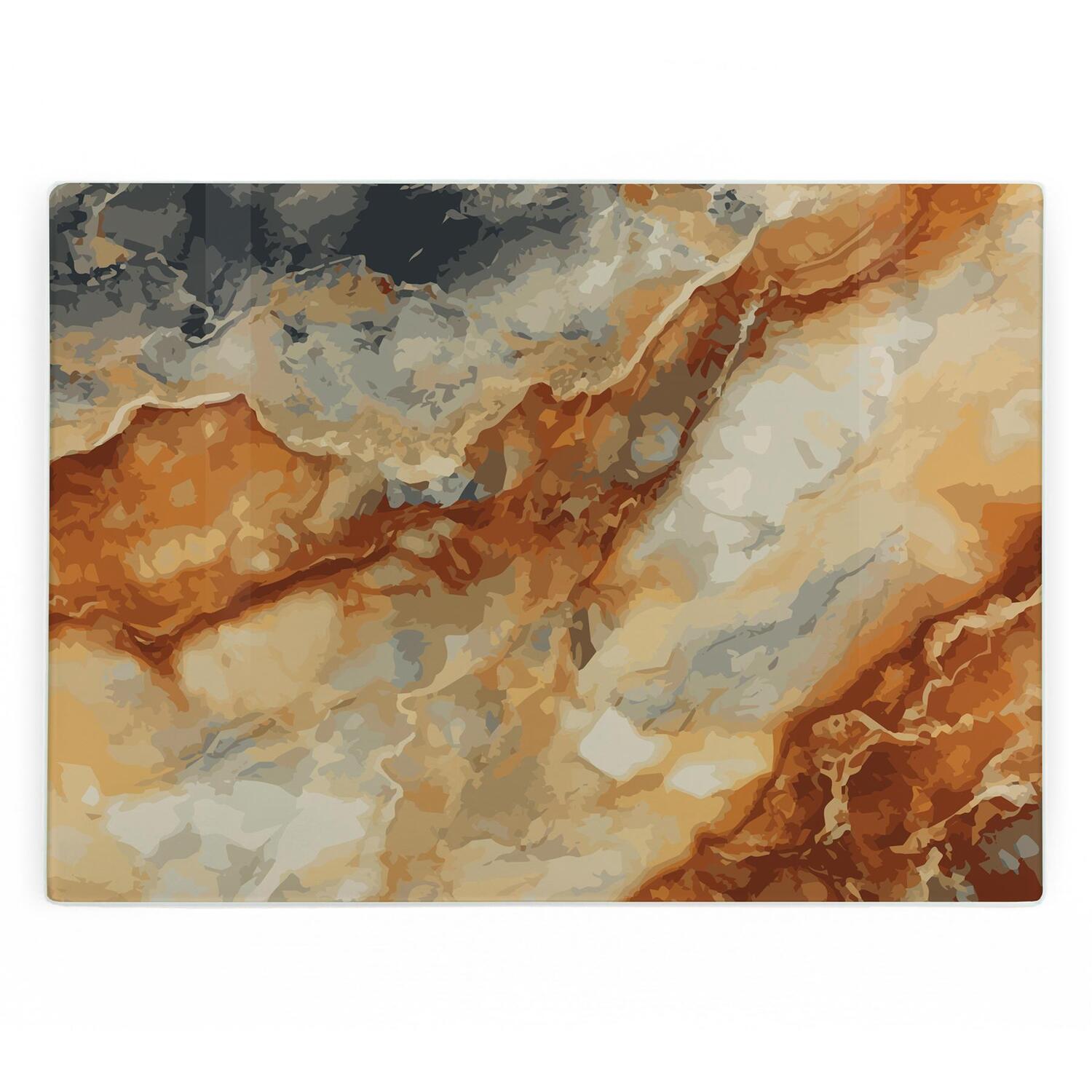Image of Brown Marbled Worktop Protector - Large&hellip;