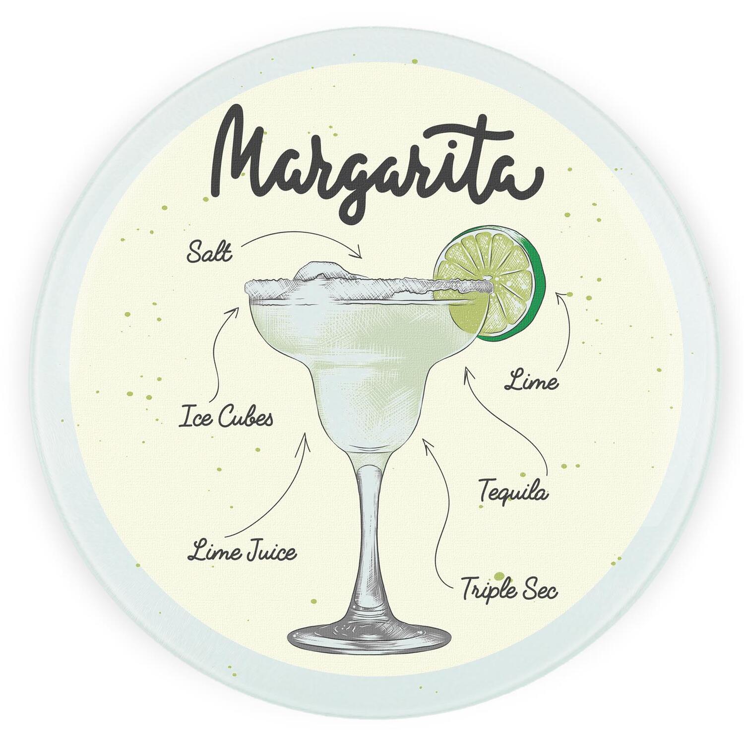 Image of Margarita Cocktail Round Worktop Protector -&hellip;
