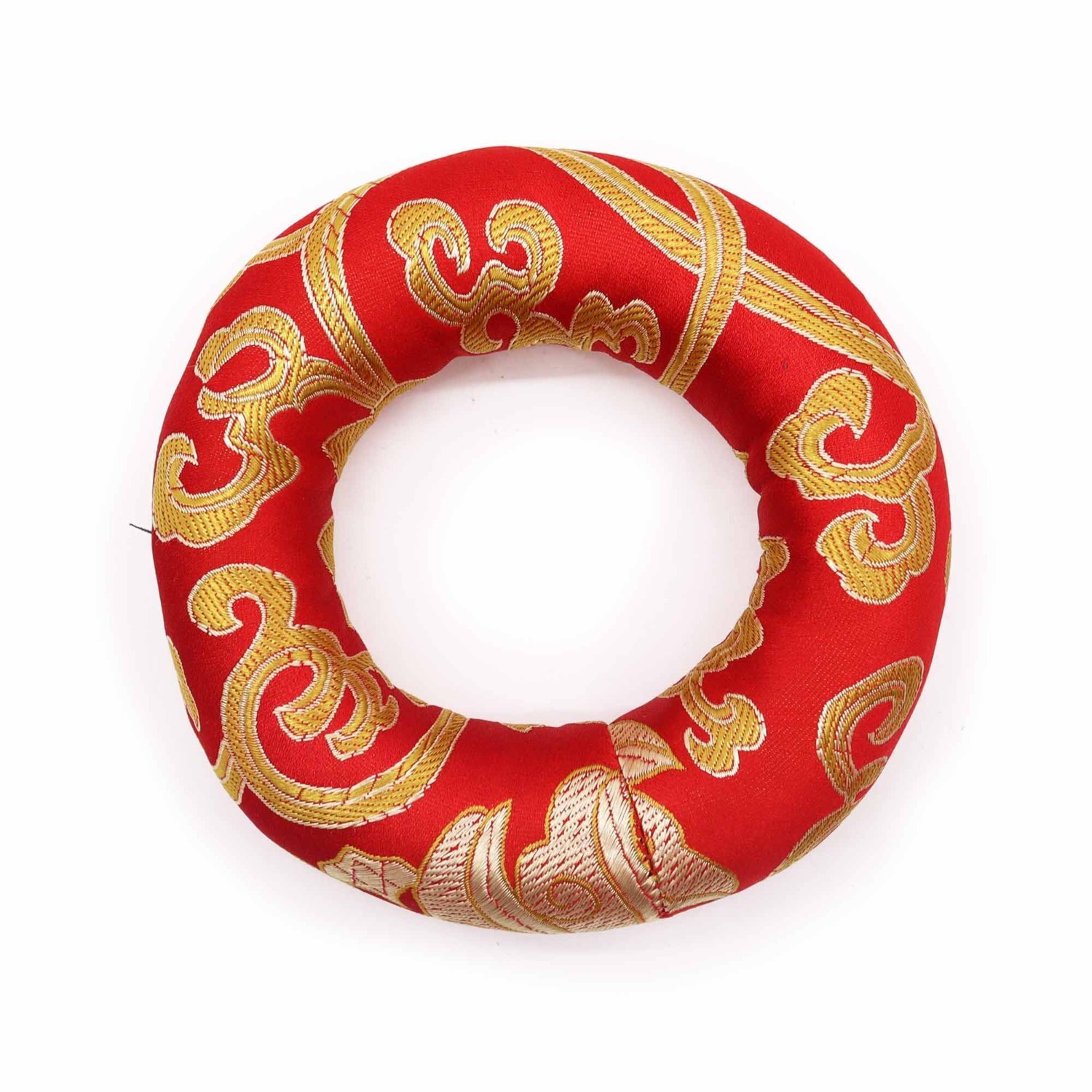Red 10cm Hoop Cushion for 12 to 14cm Singing Bowl - Red