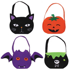 HalloweenFeltCharacterShapedTreatBag