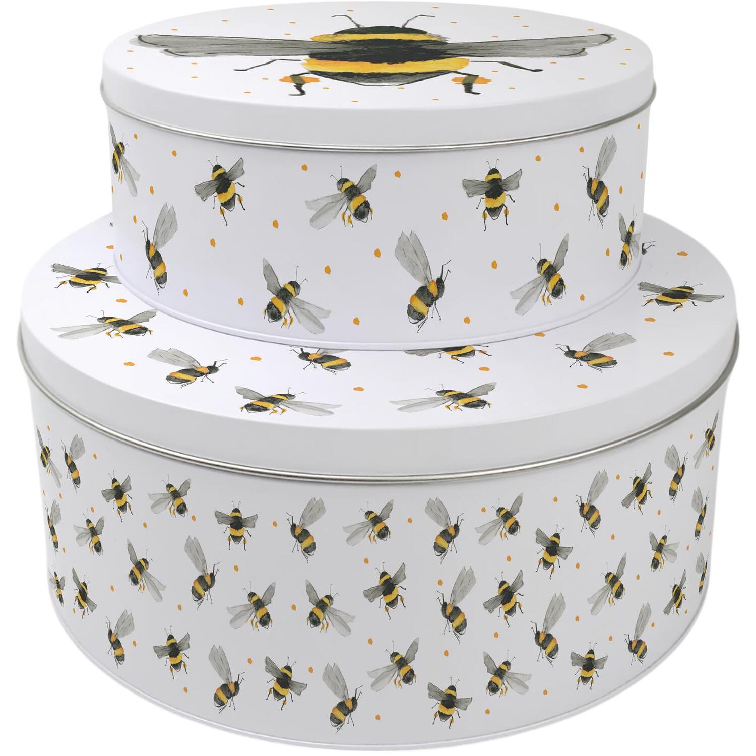 Image of Flying Bees Round Cake Tin Set&hellip;