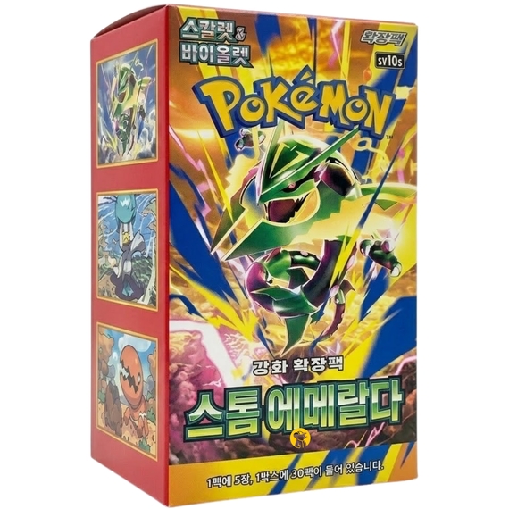Pokemon Cards Storm Emeralda, Korean Pokemon Booster Box including 30 Sealed Booster Packs