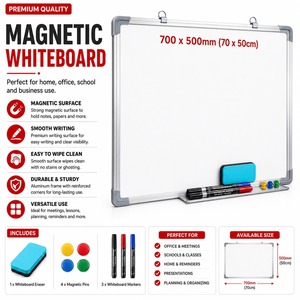 700 X 50mm Magnetic Whiteboard