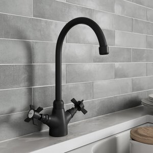 Traditional Crosshead Kitchen Mixer Tap-2TAPK037ABLK