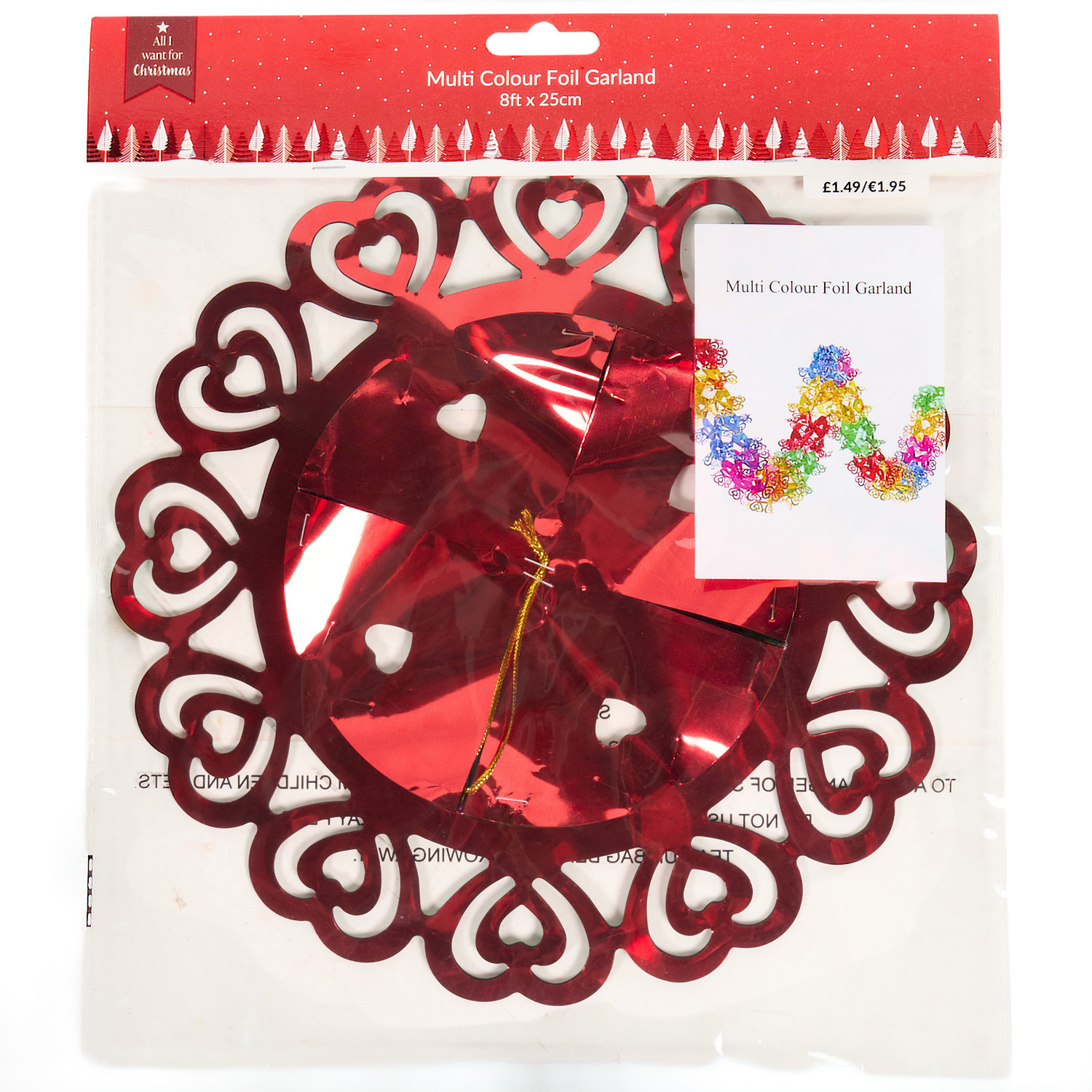 Multicolour Foil Garland