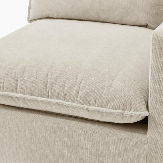 Echo Linen-Look Fabric 2 Seater Modular Sofa