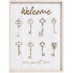 Wooden Keys Wall Plaque
