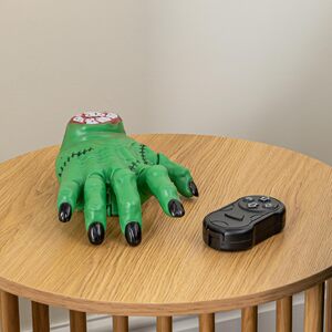 17cm Battery Powered Green Moving Halloween Hand with LEDs
