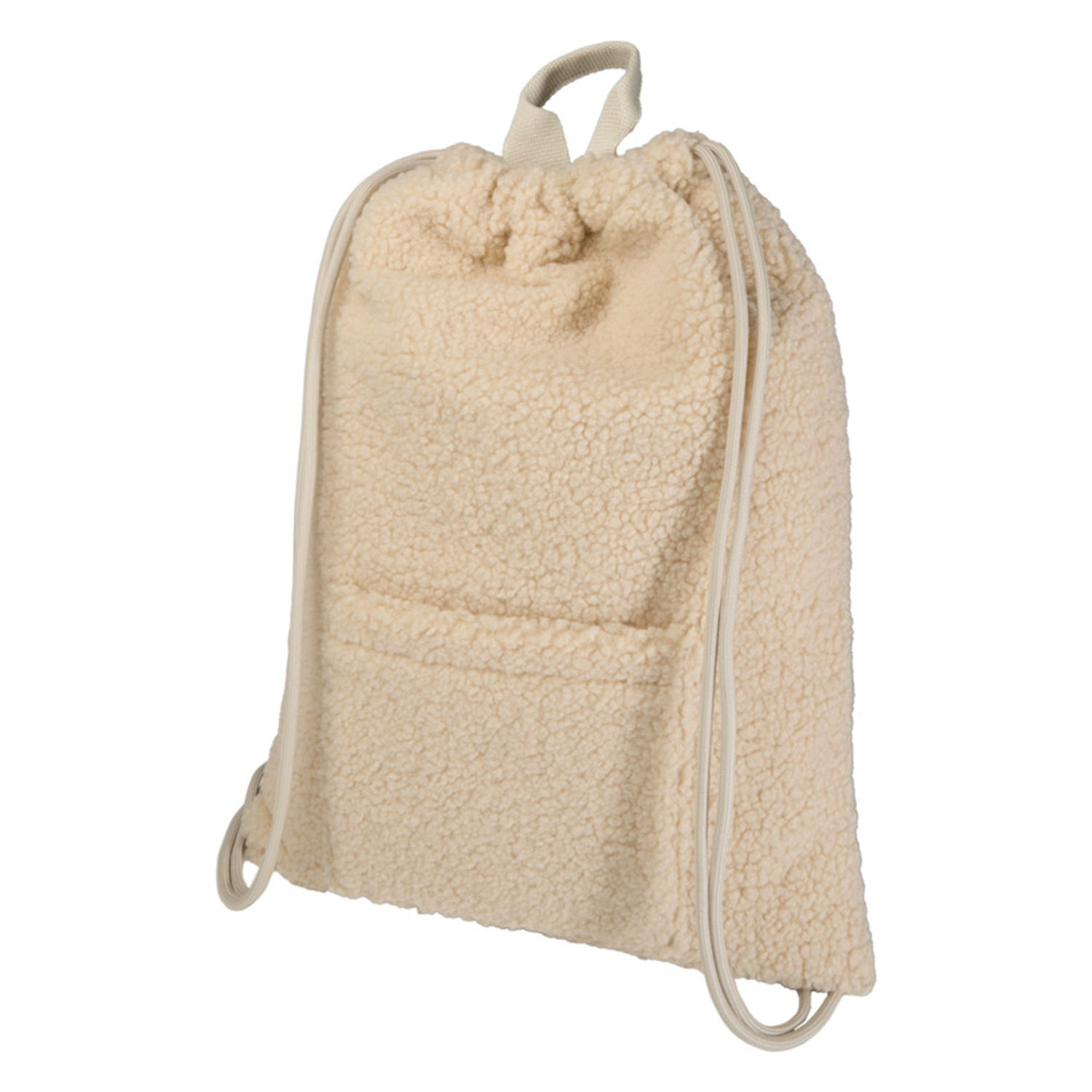 Floso Bear Sherpa 9L Drawstring Bag - Natural